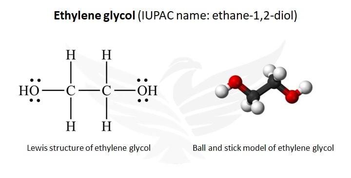 ساختار اتیلن گلیکول