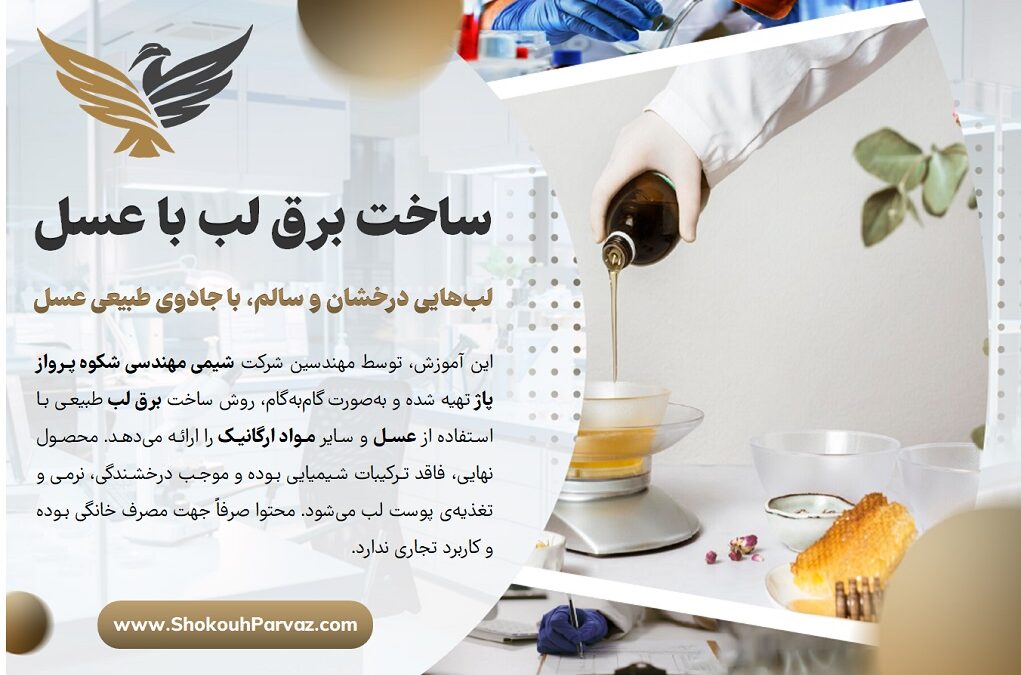 آموزش ساخت برق لب با عسل