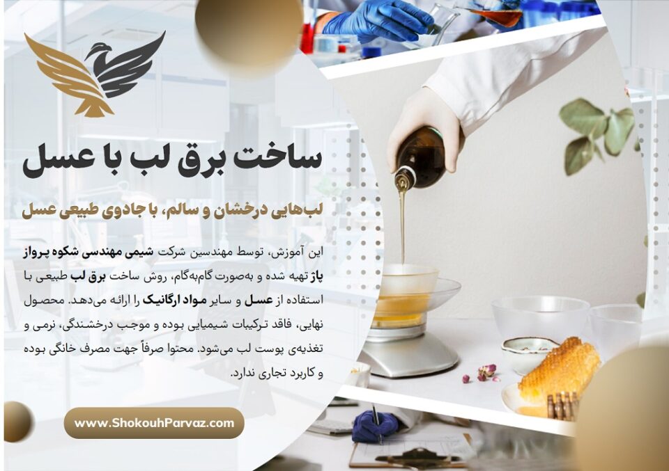 آموزش ساخت برق لب با عسل