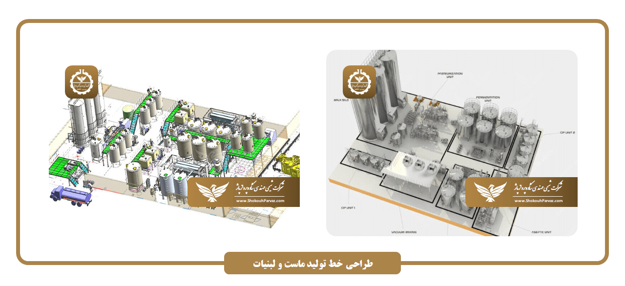 طراحی خط تولید ماست و لبنیات
